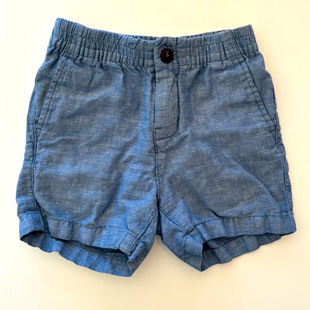 Janie and Jack blue boys shorts 18-24 months